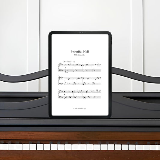 "Beautiful Hell” piano sheets