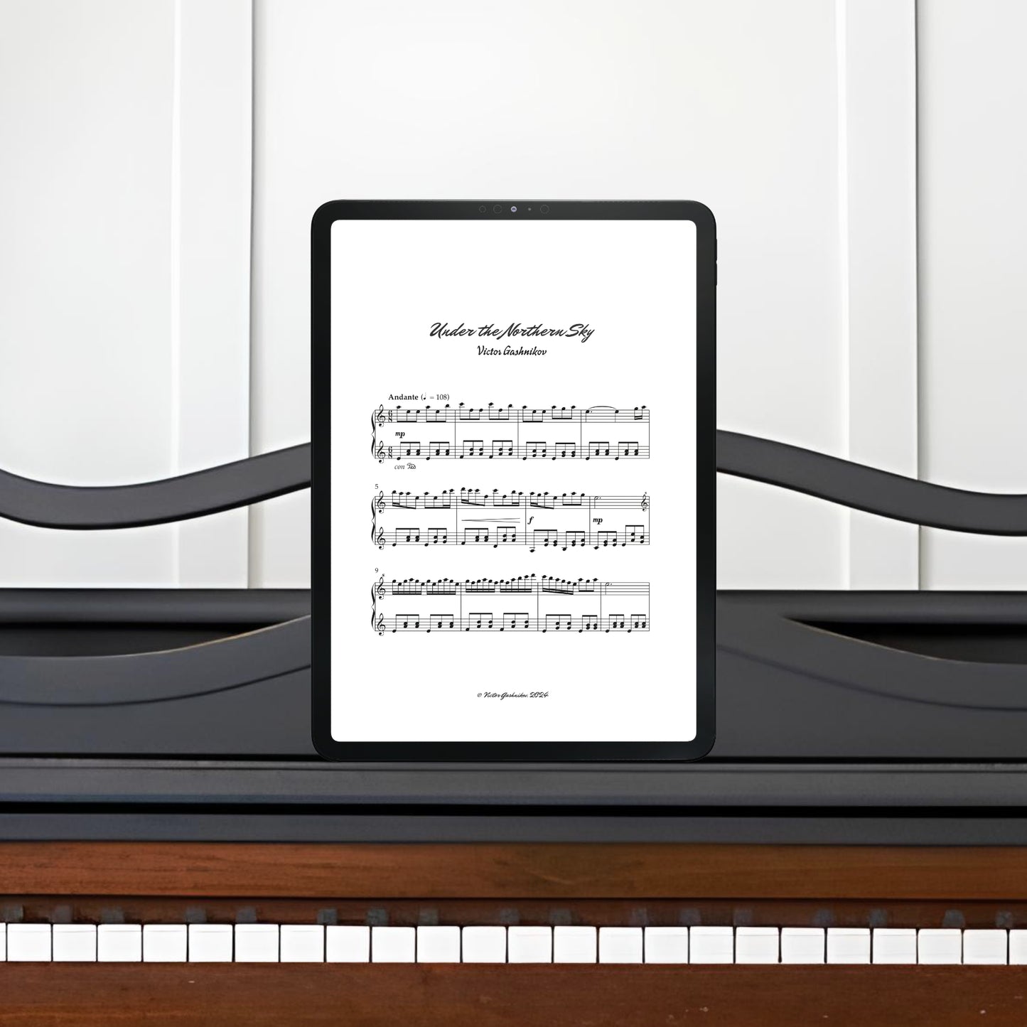 "Under the Northern Sky” piano sheets