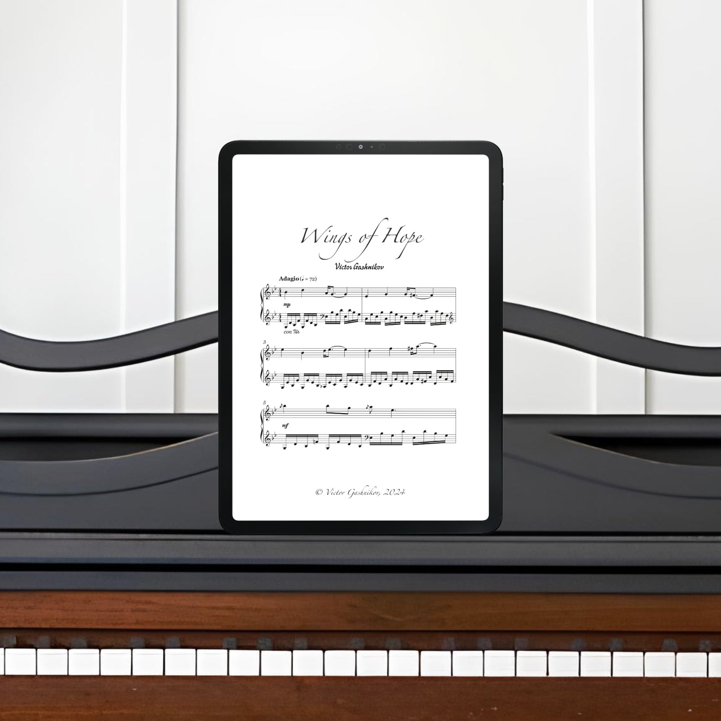 "Wings of Hope” piano sheets