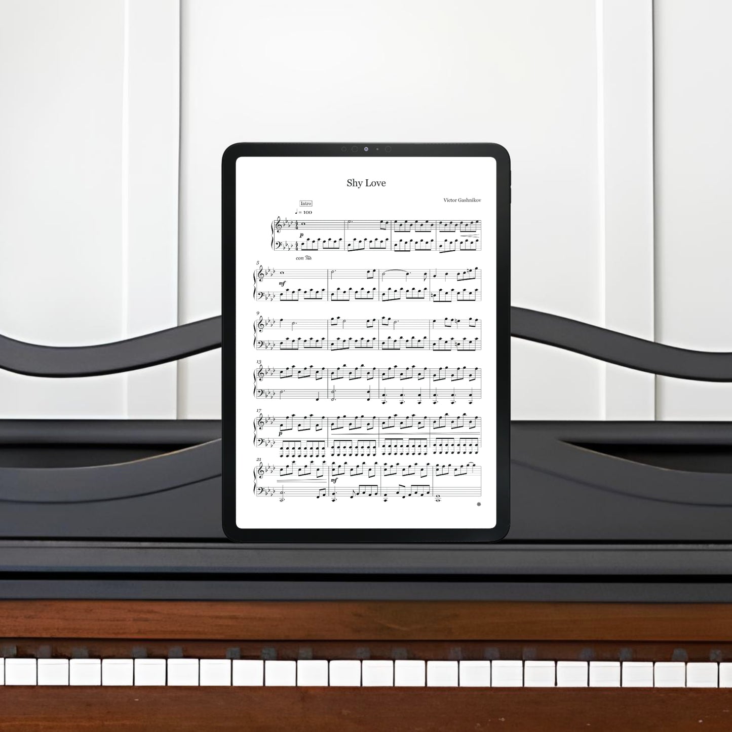 “Shy Love” piano sheets