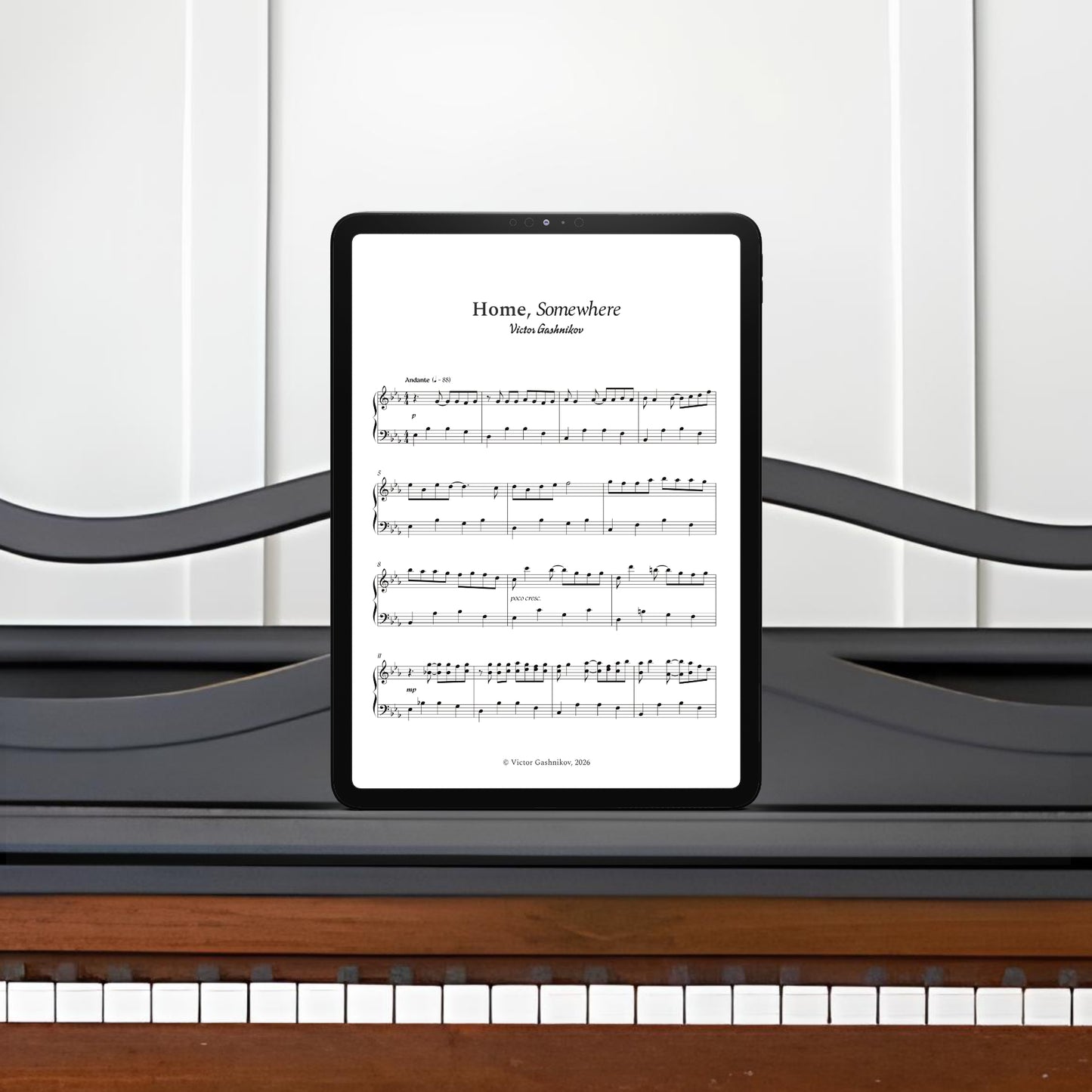 "Home, Somewhere" piano sheets